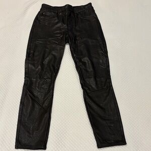 SPANX Black Leather Look Leggings